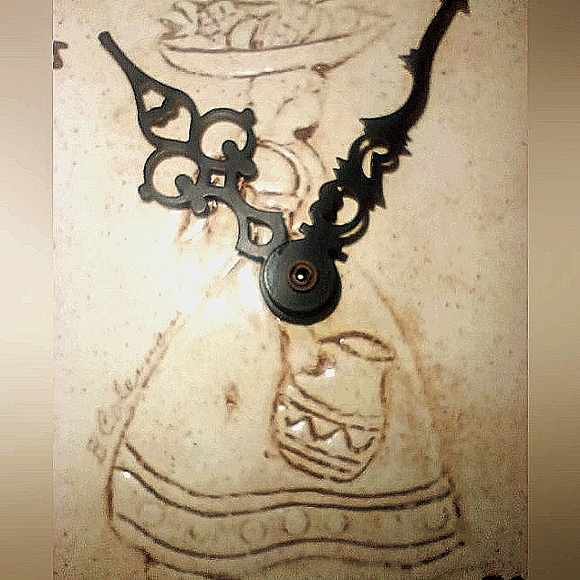 Mexican wall clock handmade by B. Coleman, stamped & personalized - Picture 3 of 7